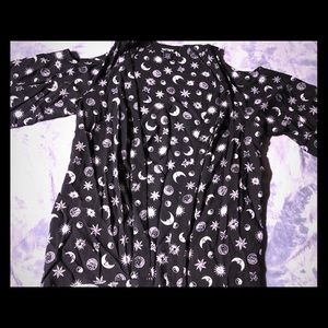 Hot Topic shawl shirt.